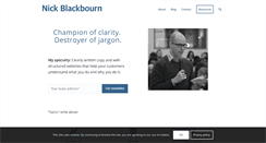 Desktop Screenshot of nickblackbourn.com